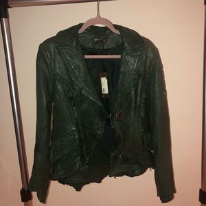 Brand new leather jacket in Green!